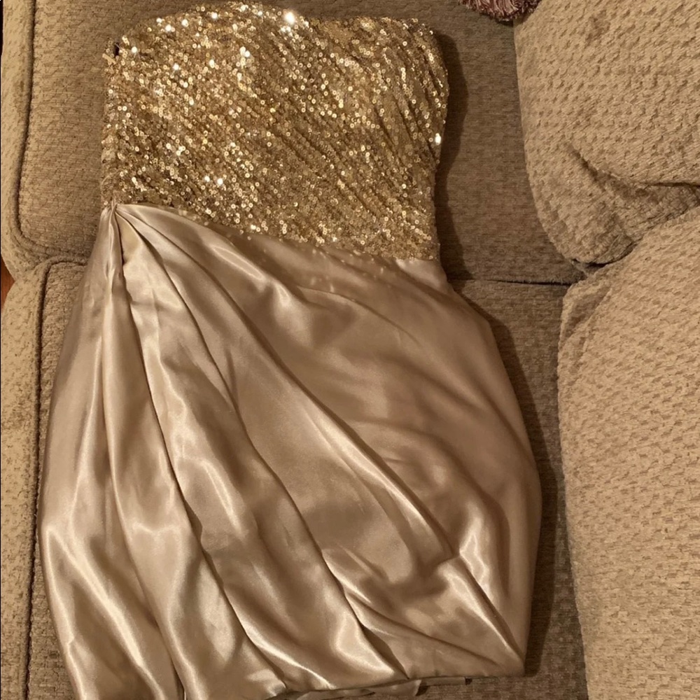 Gold Sequin Dress